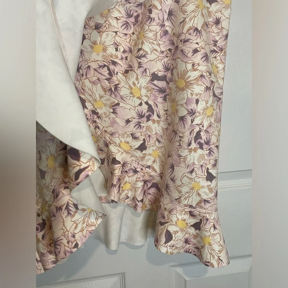 NWT Anthropologie Skye Ruffled Floral Skirt Size 4